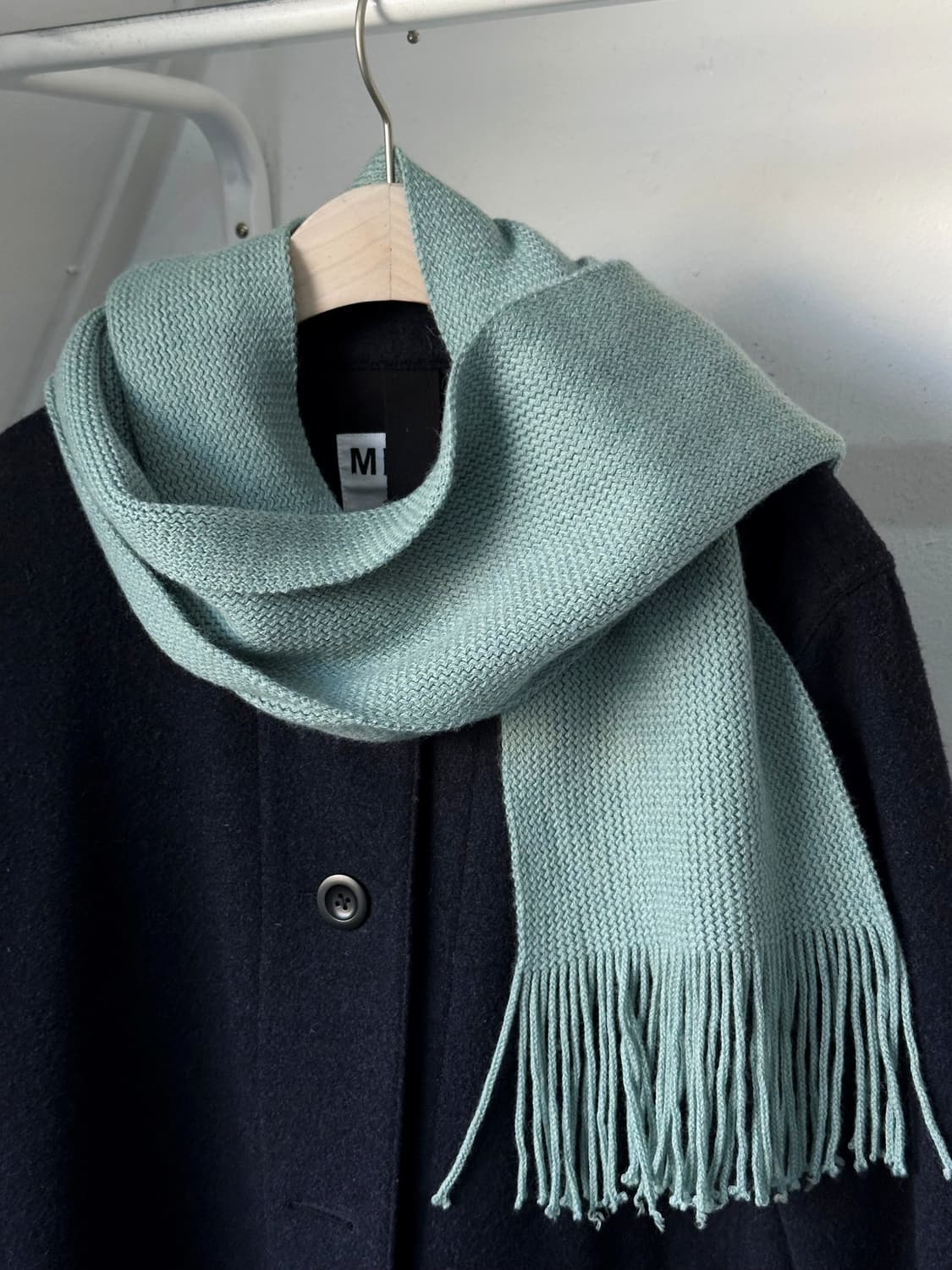 Multi pattern loose knit muffler 상품이미지6