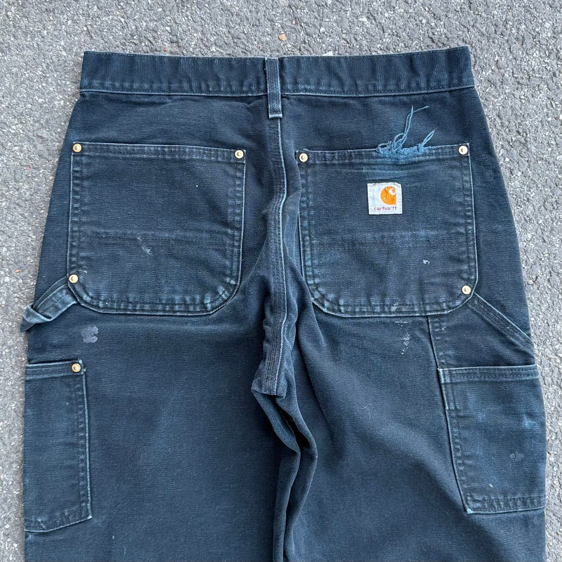 OG USA 칼하트 B01 BLK 더블니 카펜터팬츠 상품이미지6