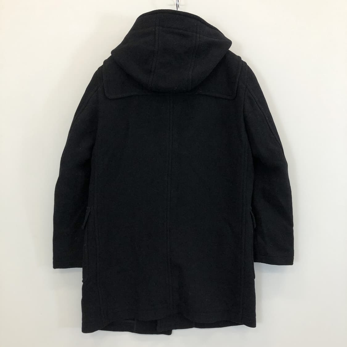 유니클로 울 더플 시그니처 후드코트 블랙 M 상품이미지4