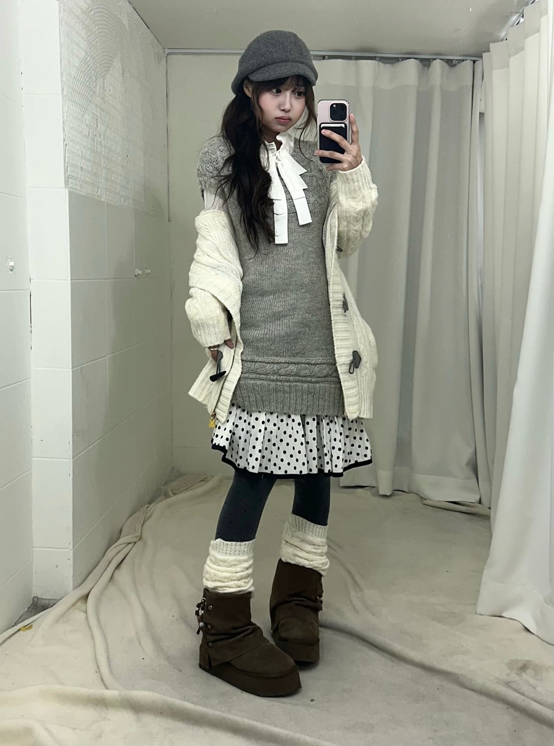 트랄라라 사와코 모리걸 가디건 코디세트 상품이미지3