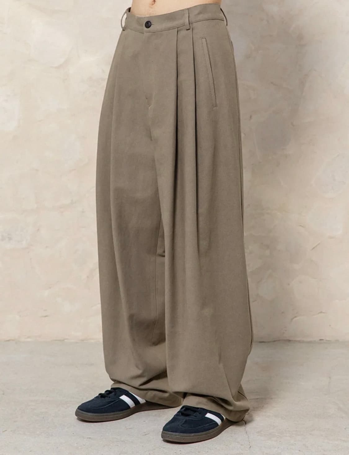 (3) 비긴202 워시드 코튼 도비 팬츠 [워시드 베이지] 상품이미지1