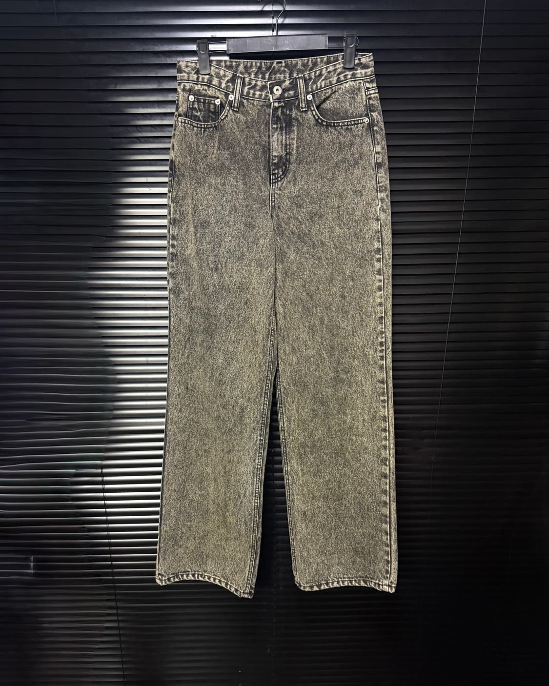 NOTCH 노치 스톤 워싱 데님 와이드 워크 팬츠 바지 28 워시드 펑크 상품이미지1