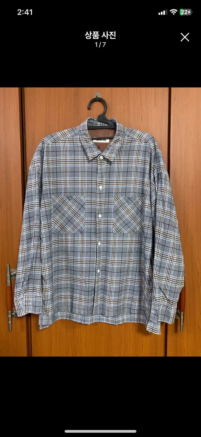 [MONKEY TIME] 몽키타임 투포켓 체크셔츠 S사이즈 상품이미지1