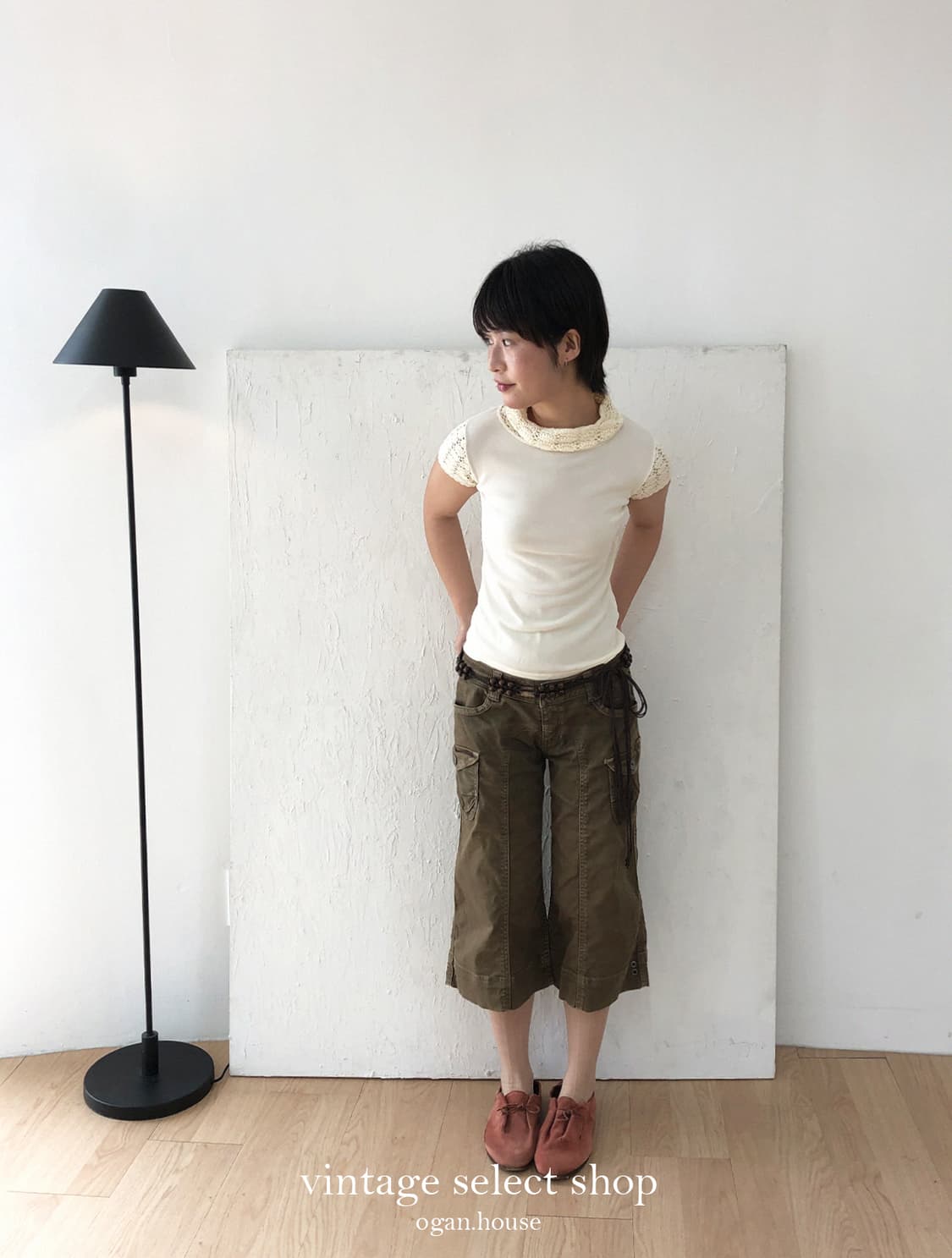 vintage lace sleeve knit top 상품이미지7