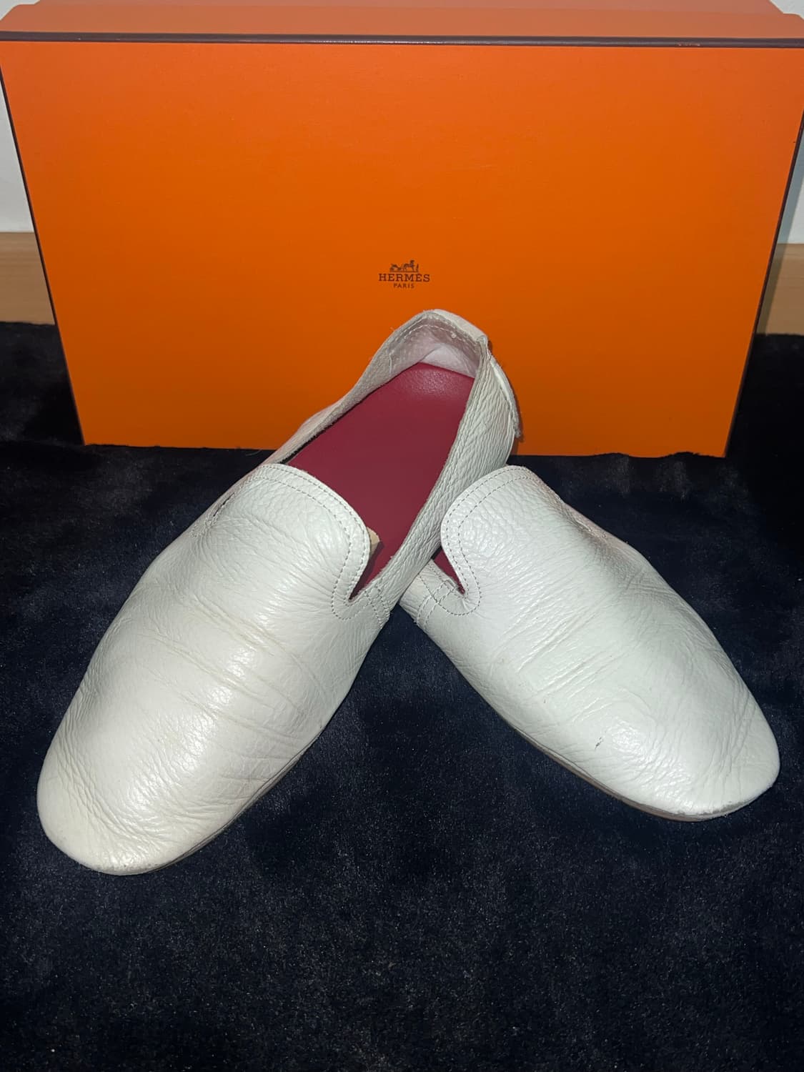 Plain Leather white loafer 270  상품이미지2