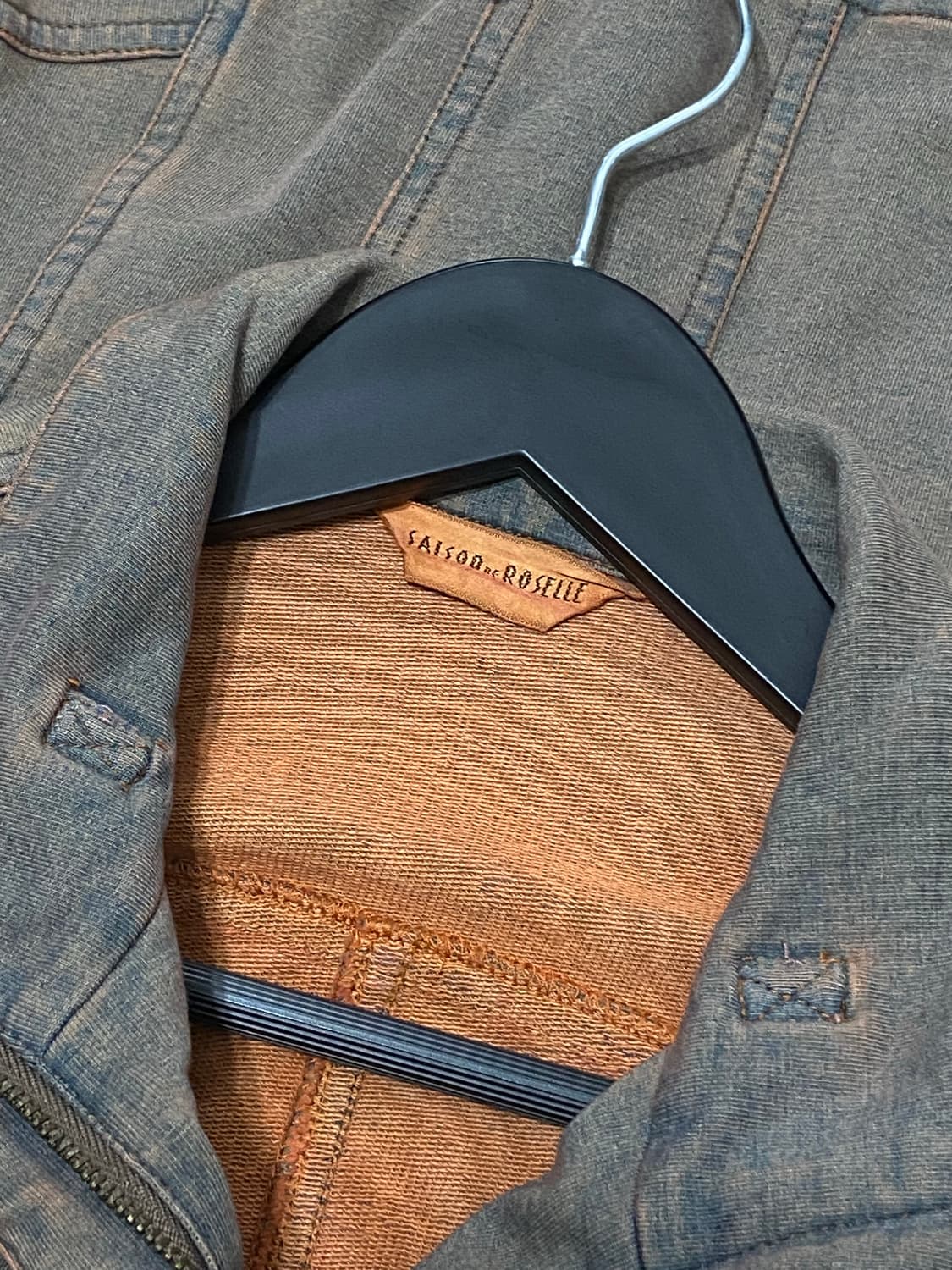 Japanese vtg 넥버클 워싱 하이넥 자켓 상품이미지8