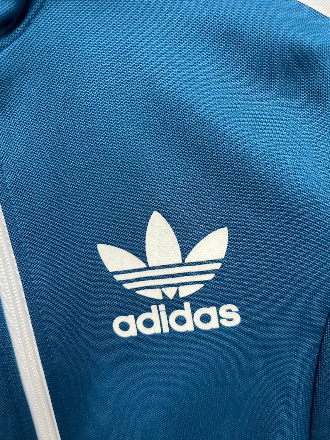 Y2K 아디다스 트레포일 유로파 청록 트랙 져지 상품이미지4