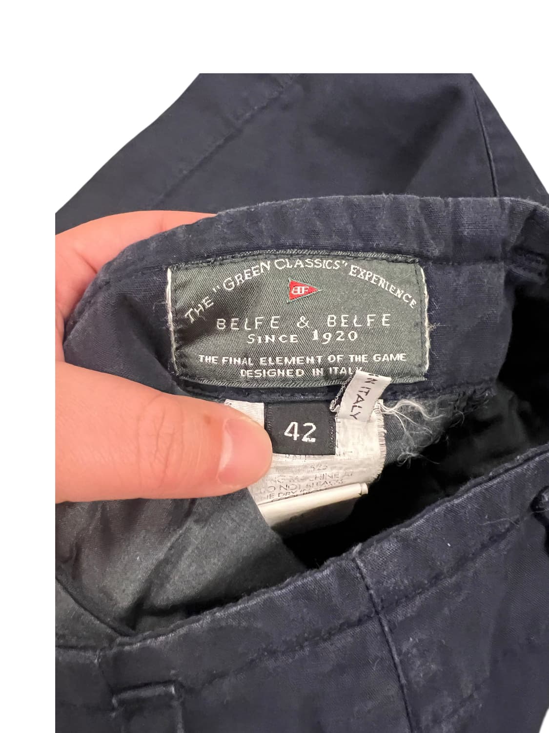 P054 JPN BELFE & BELFE 네이비 반바지 SIZE42 상품이미지3