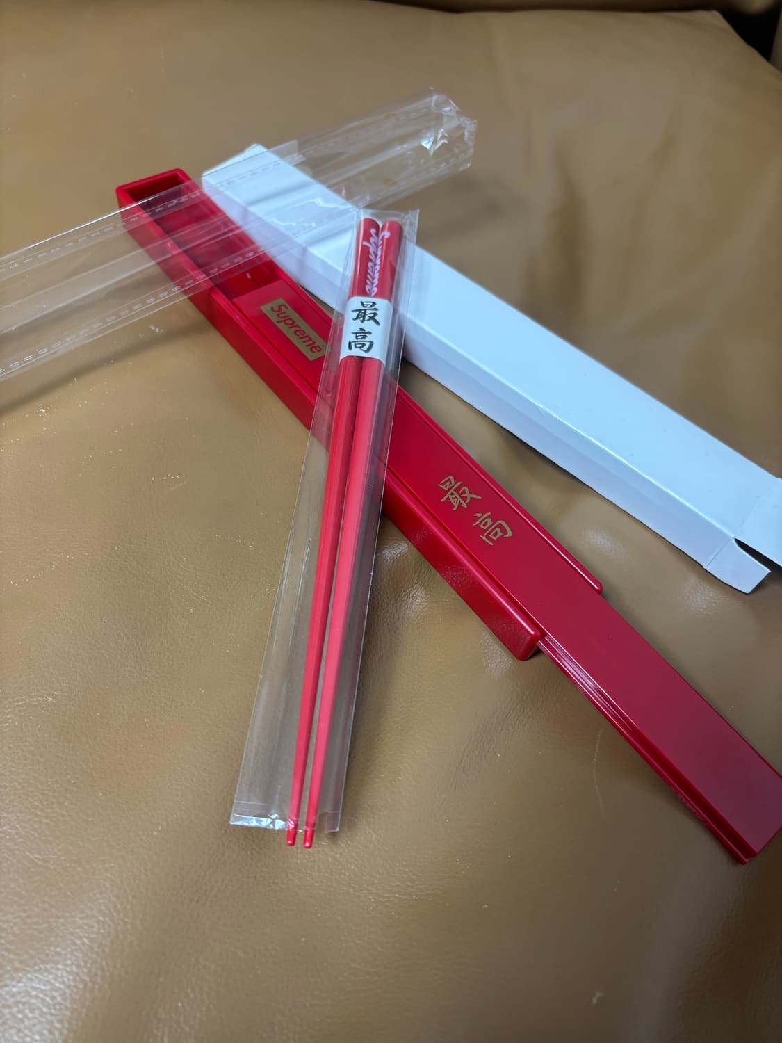 슈프림 젓가락 세트 레드 미사용품 소품 상품이미지1