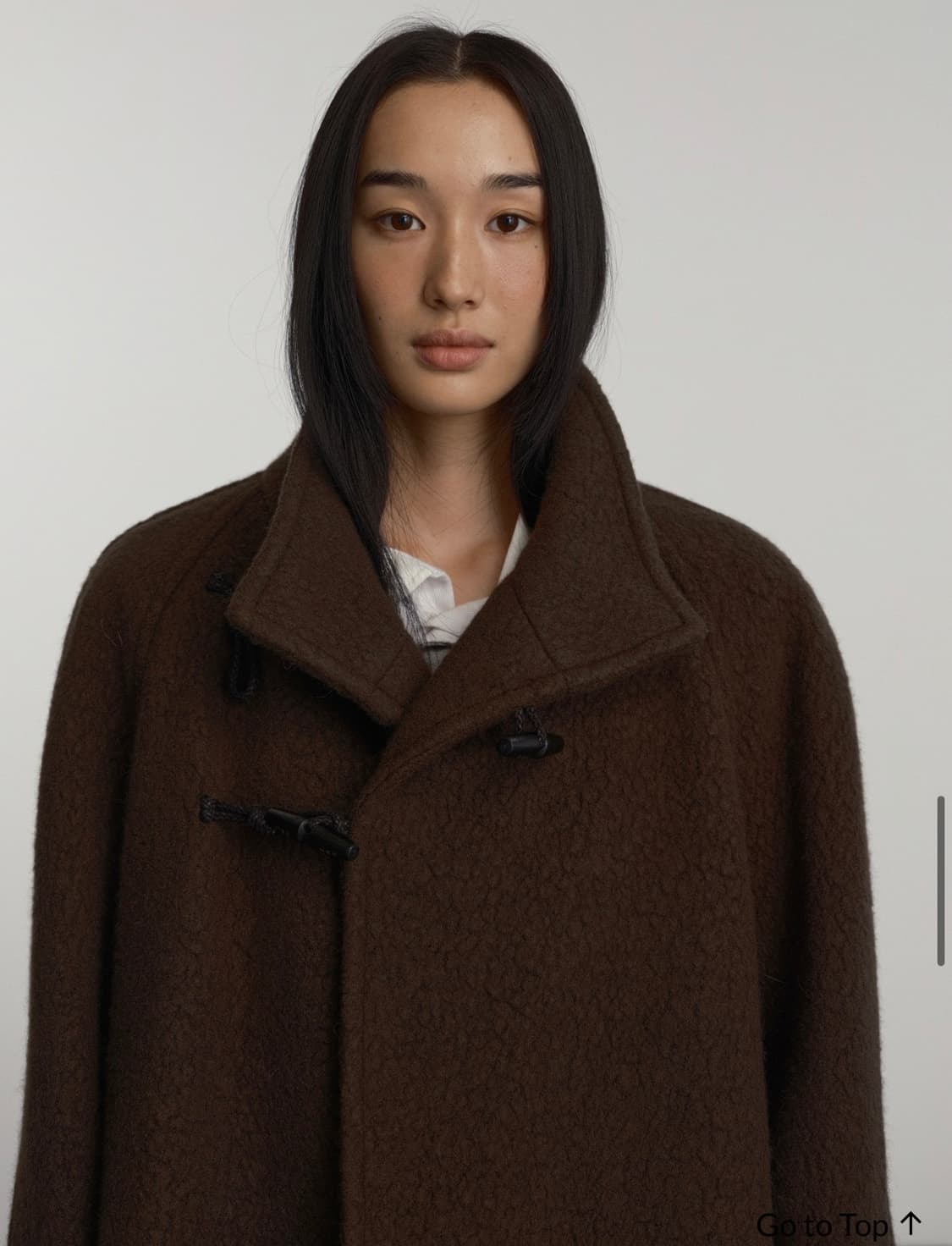 gbh apparel high neck toggle coat brown  상품이미지7