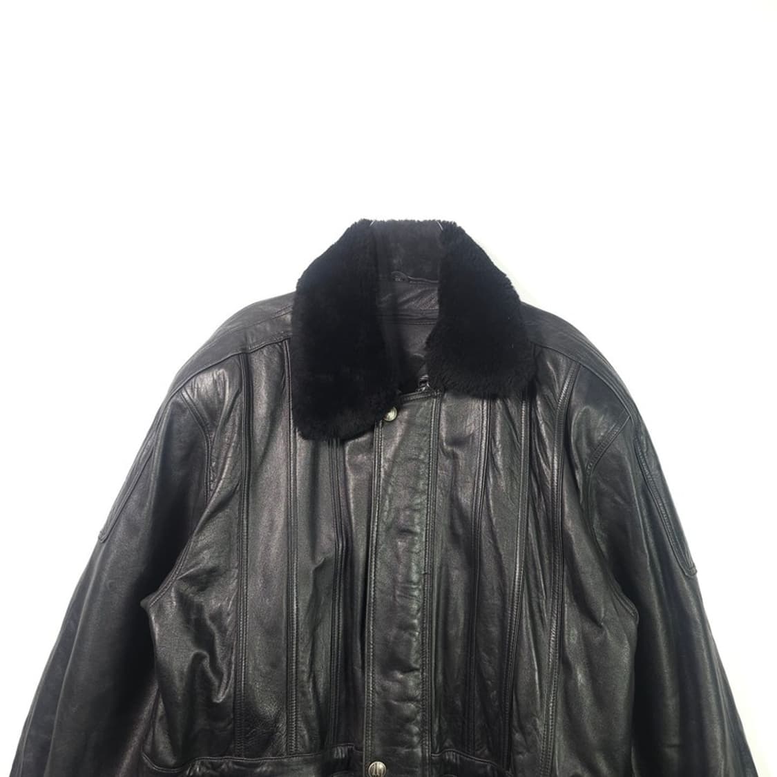 빈티지 양가죽 퍼카라 자켓 XXL 상품이미지3