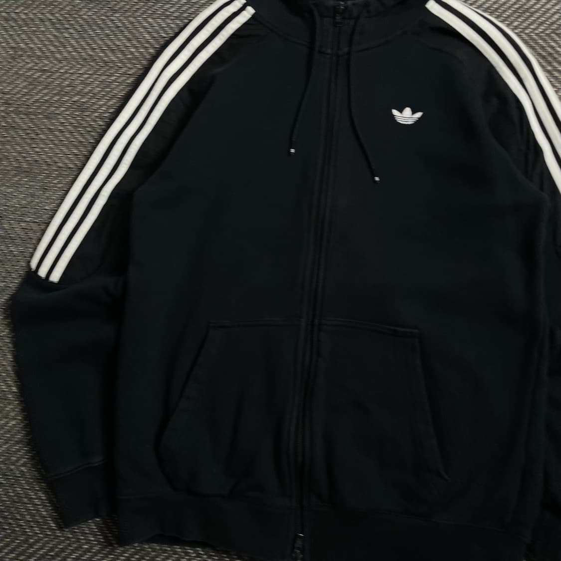 아디다스 트레포일 트랙 스웻 후드집업 블랙o 4426 상품이미지3