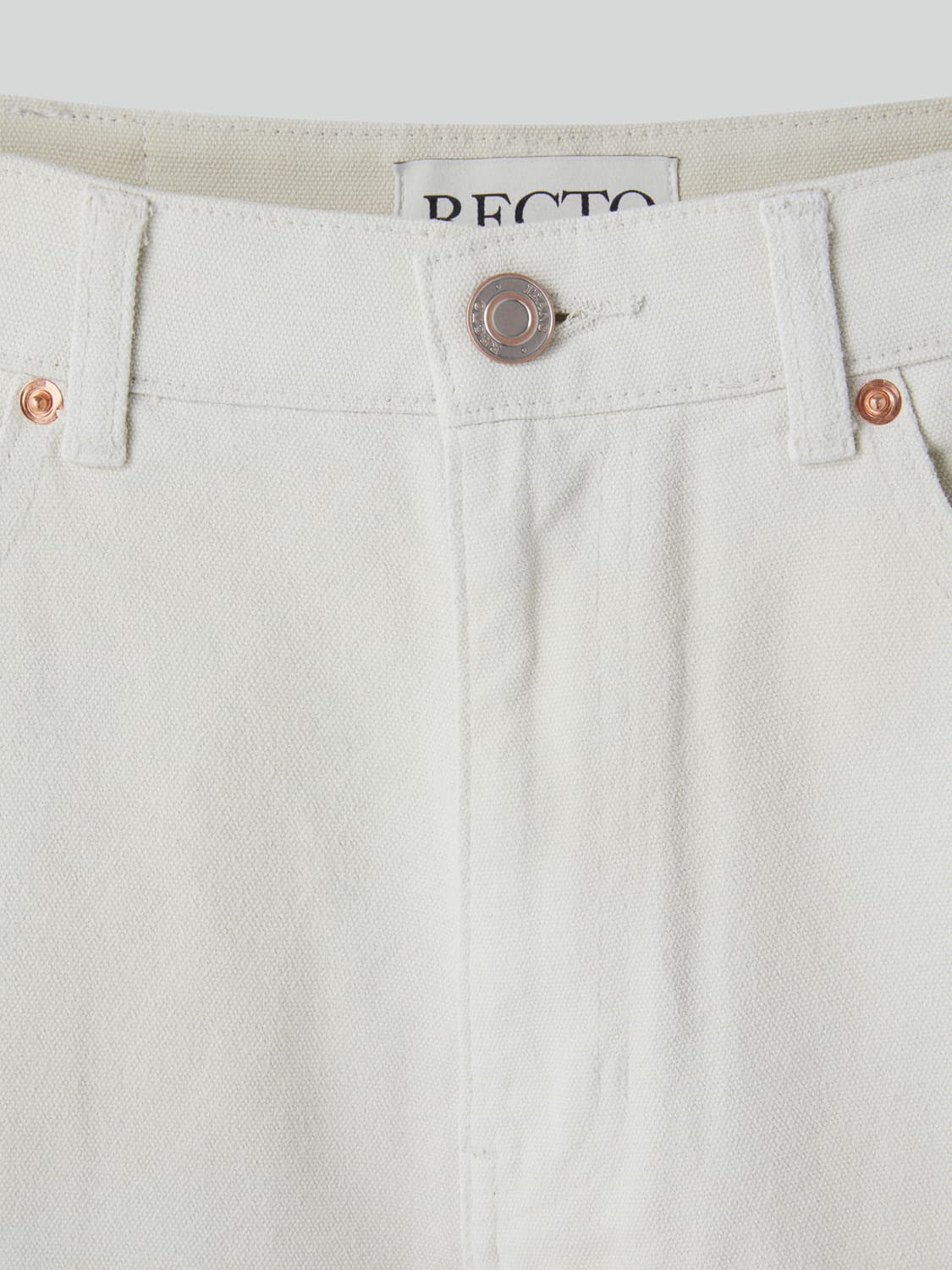 렉토 26SS 빈티지 페인티드 플레어 팬츠 에크루 상품이미지8