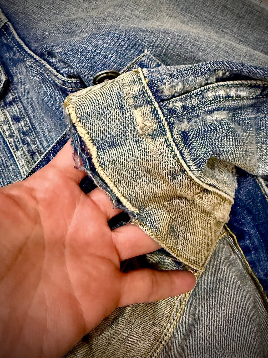 올세인츠 데님 트러커 자켓 (코듀로이 카라 / 3세대 타입) 상품이미지9