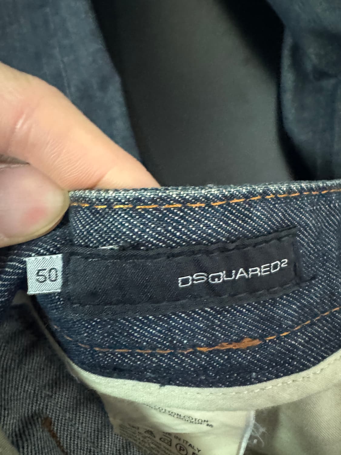 디스퀘어드2 인디고 데님 워싱 버튼 데님팬츠 50 상품이미지4