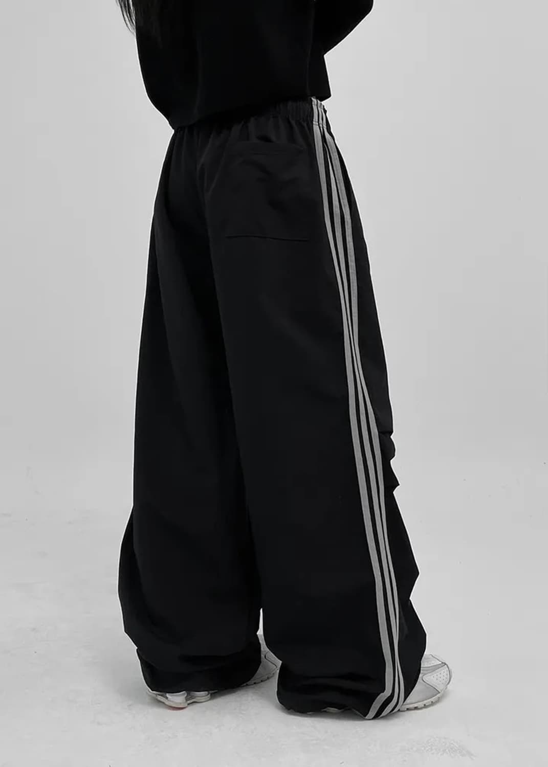 B밴딩 투웨이 트랙팬츠 블랙 상품이미지3