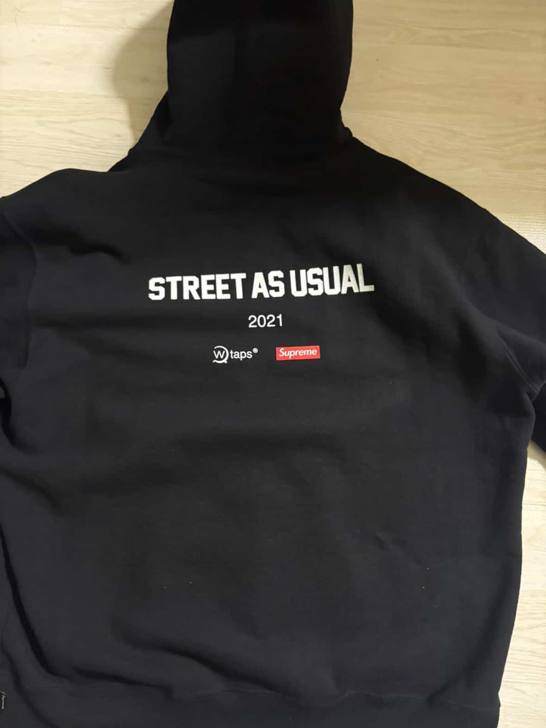 슈프림 더블탭스 후드티 L 블랙 상품이미지3