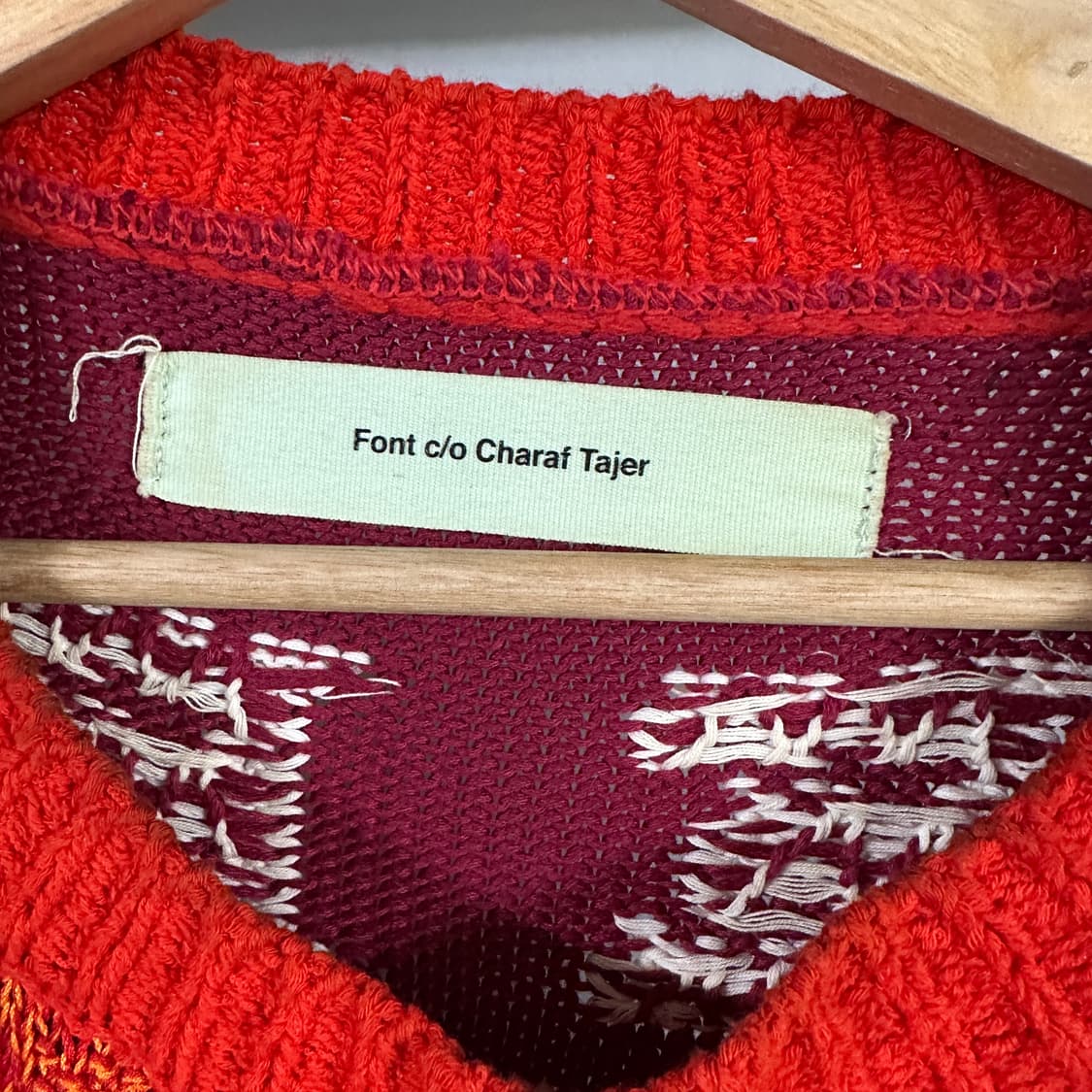 오프화이트 오아시스 인타르시아 니트 상품이미지2