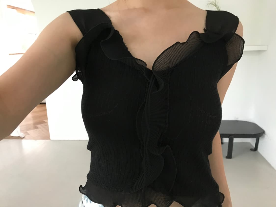 vintage ruffle sleeveless 상품이미지1