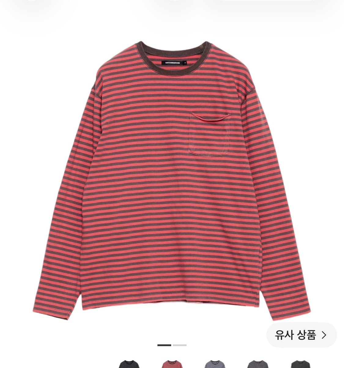 해칭룸 빈티지 볼드 스트라이프 티셔츠 상품이미지1