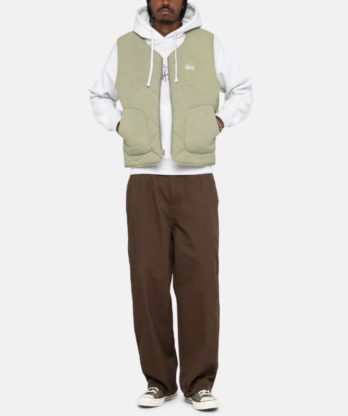 스투시 워크기어 트라우저 트윌 브라운 30 상품이미지2