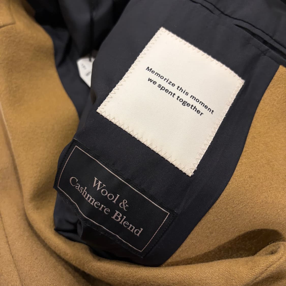 [S] 인사일런스 울 캐시미어 캐멜 코트 C949 상품이미지6