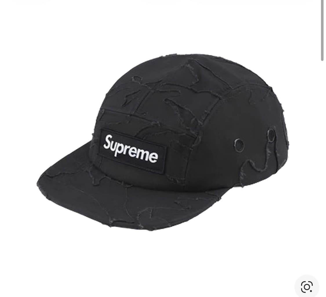 슈프림 레이어드 카모 캠프캡 블랙  상품이미지1