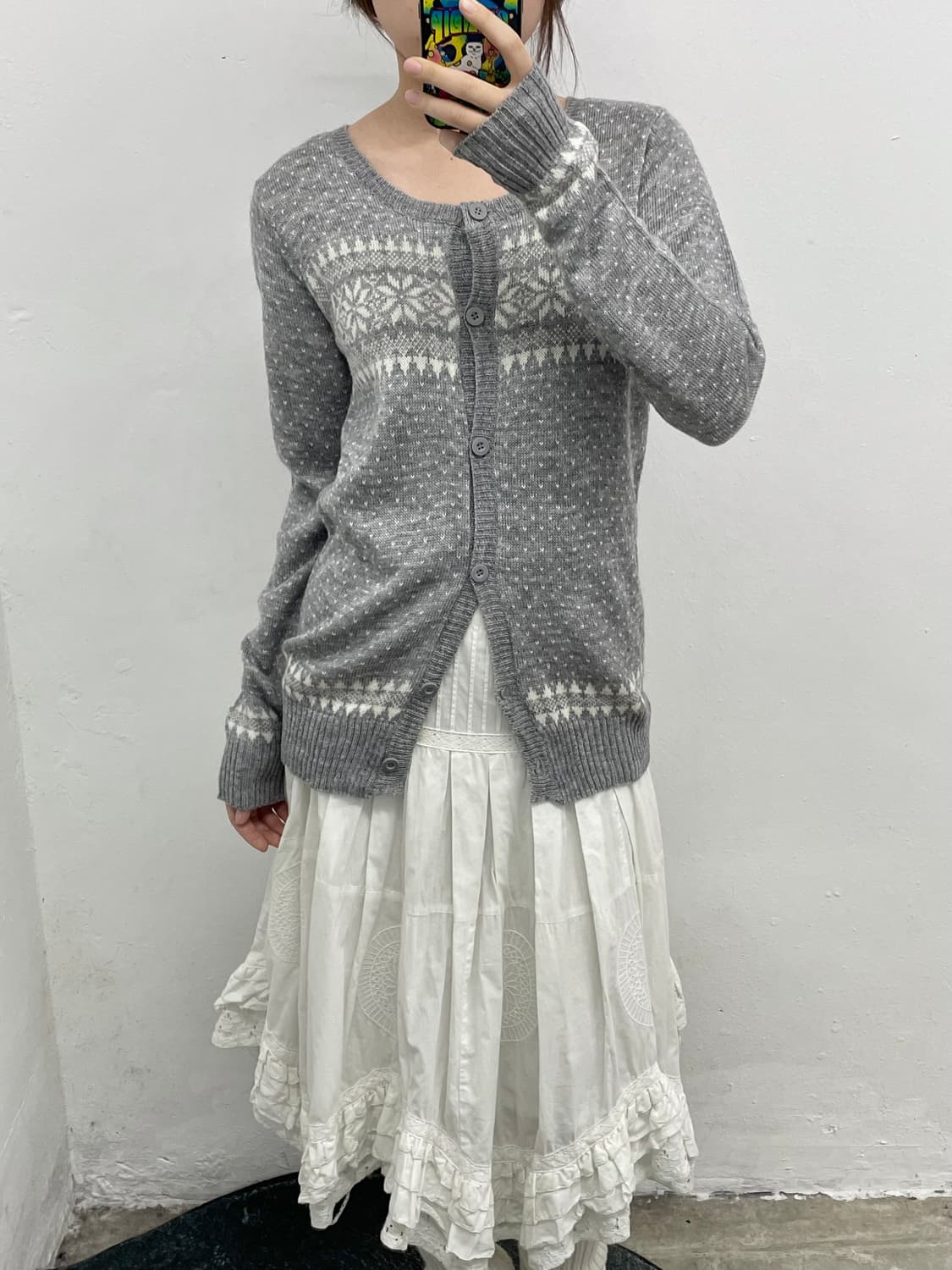 코지 노르딕 버튼 가디건 상품이미지3