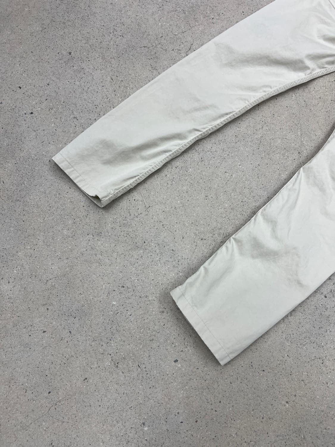 스톤아일랜드 와펜 아이보리 코튼 팬츠 상품이미지5