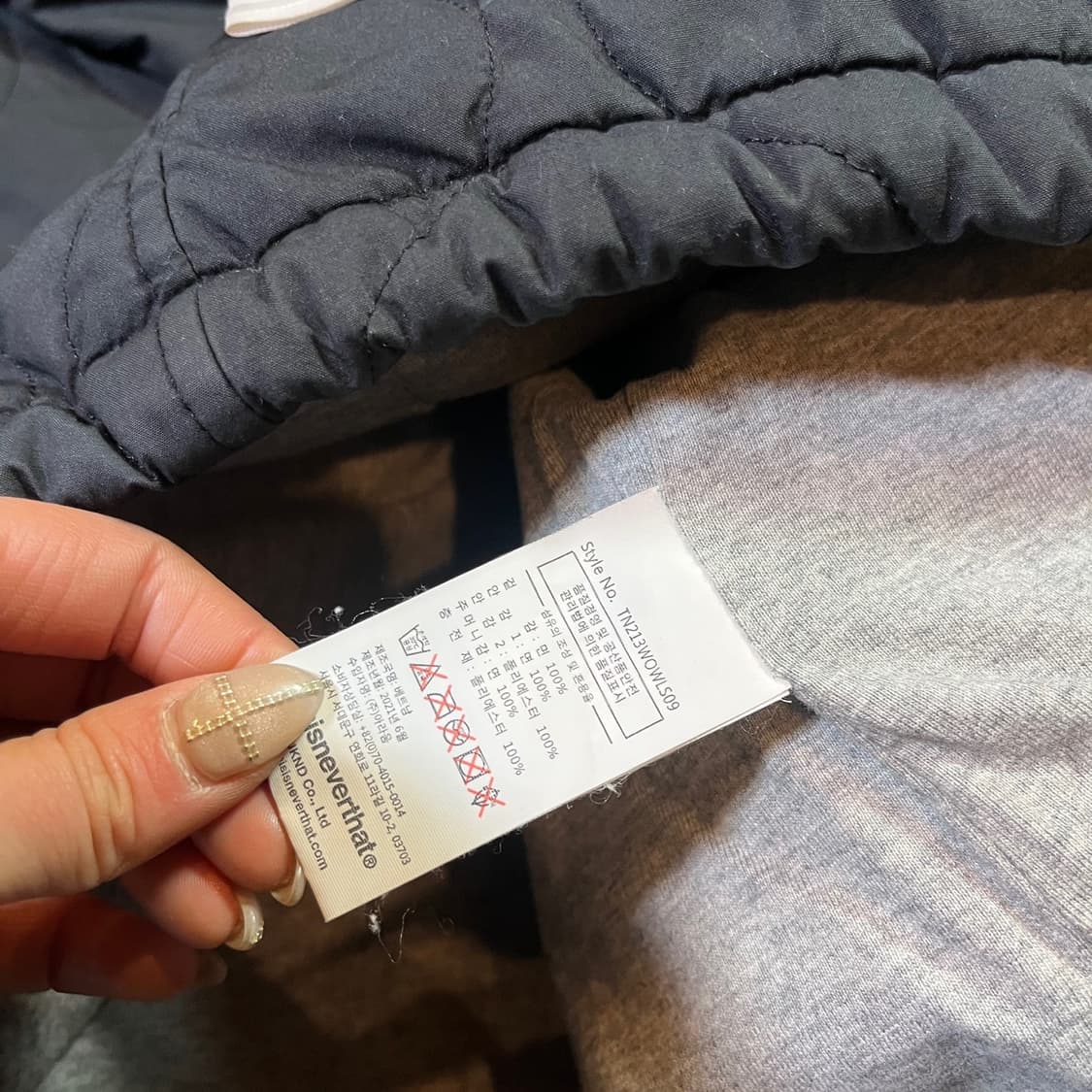 디스이즈네버댓 폴라택 퀼티드 자켓 상품이미지5