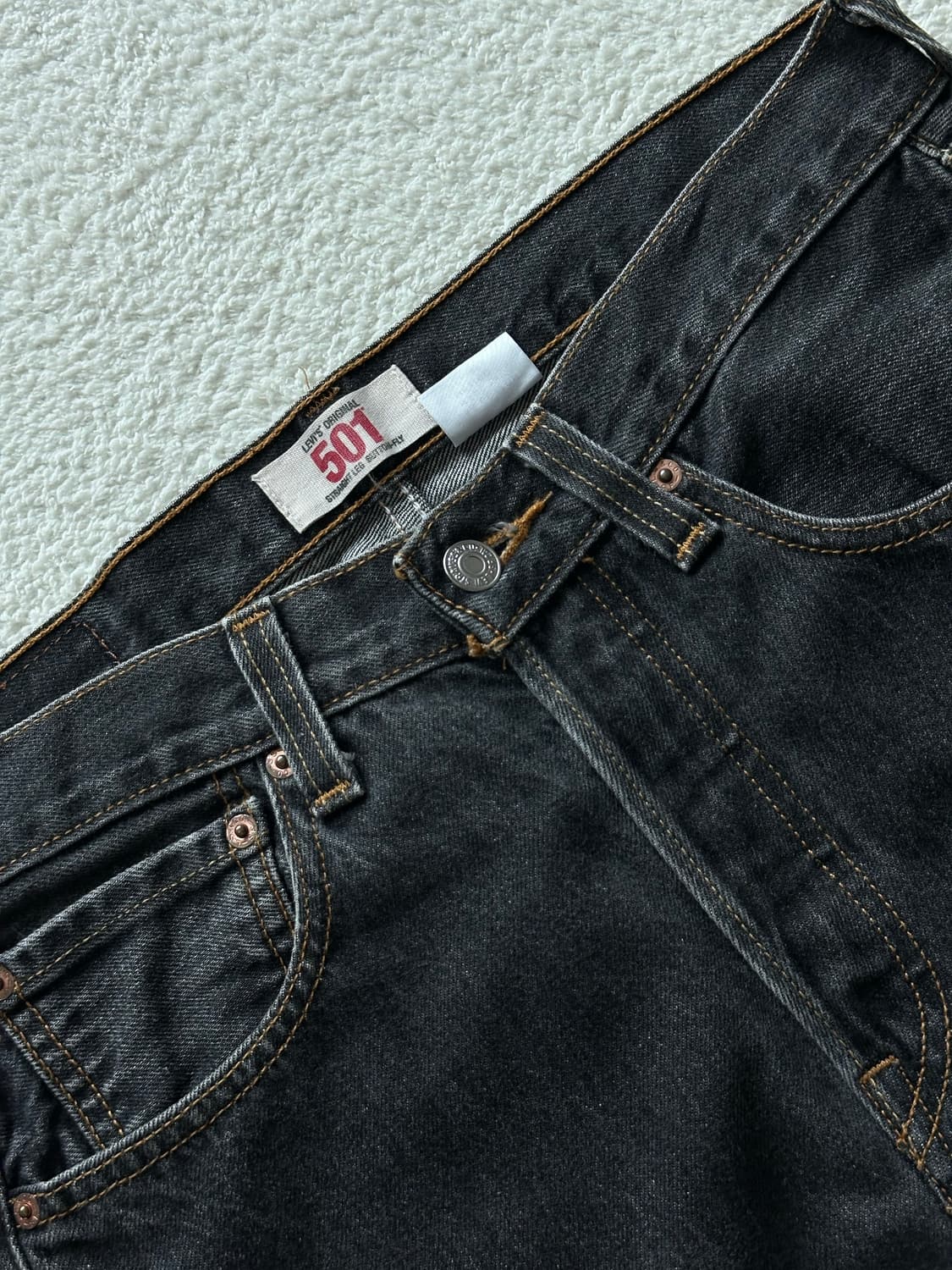 00‘s 리바이스 501 흑청그레이 데님팬츠 멕시코 상품이미지3