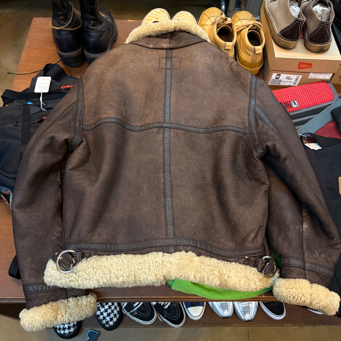 AVIATION B3 무스탕 무통 리얼레더 M ~ L 상품이미지6