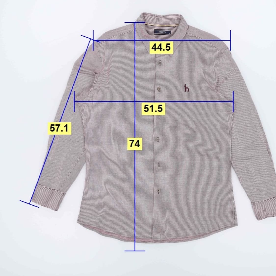 95 헤지스 잔스트라이프 셔츠 남방 4147 상품이미지8