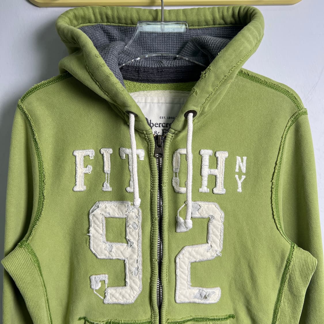 아베크롬비 올리브 그린 후드집업 S 상품이미지4