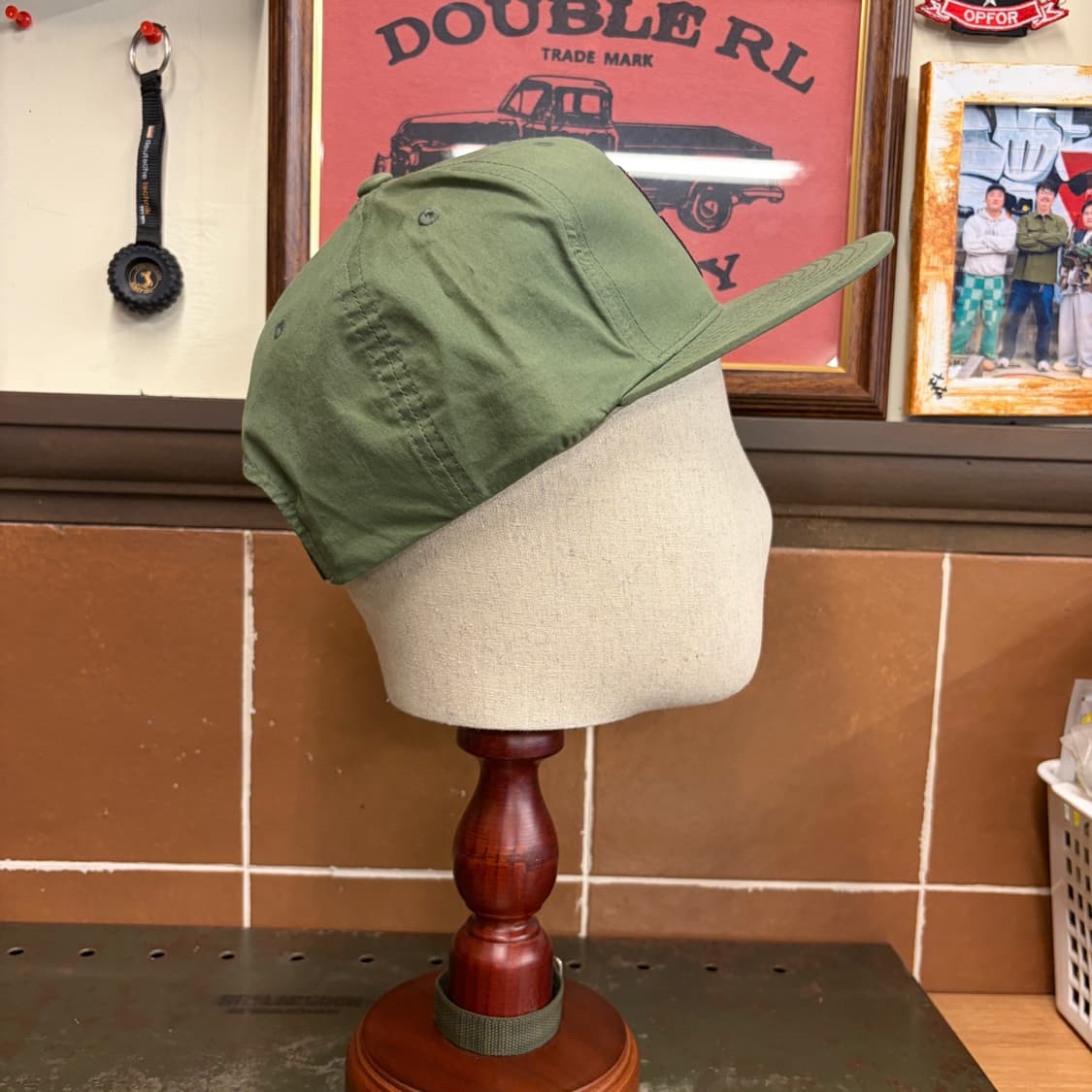 Stussy S Logo 6-Panel Cap Olive Free 상품이미지3