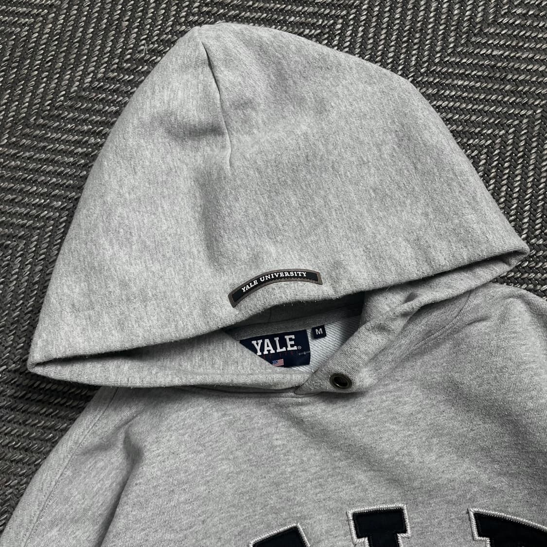 예일 아치로고 그레이 후드 티셔츠o 4612 상품이미지4