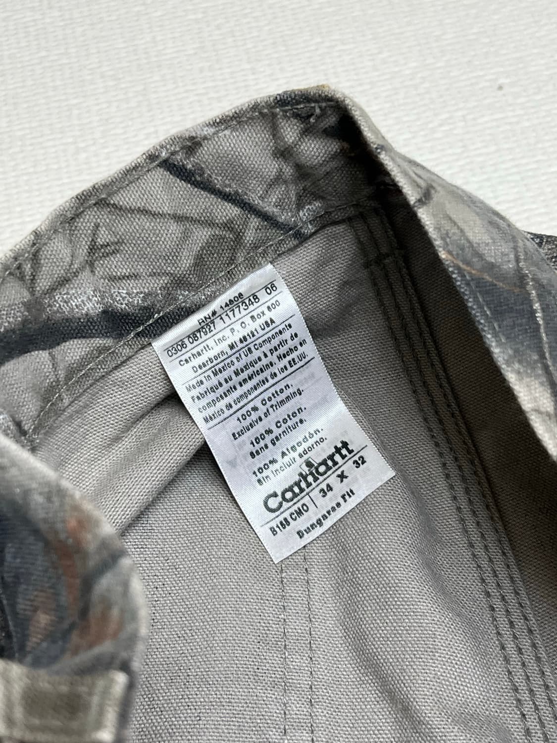 90s 칼하트 리얼트리 싱글니 워크팬츠 34x32 상품이미지4