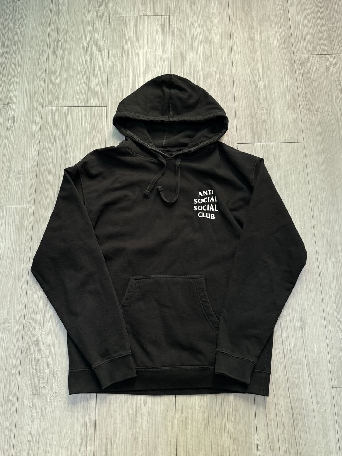 [L] 안티소셜소셜클럽 마인드게임 후드 블랙 상품이미지2