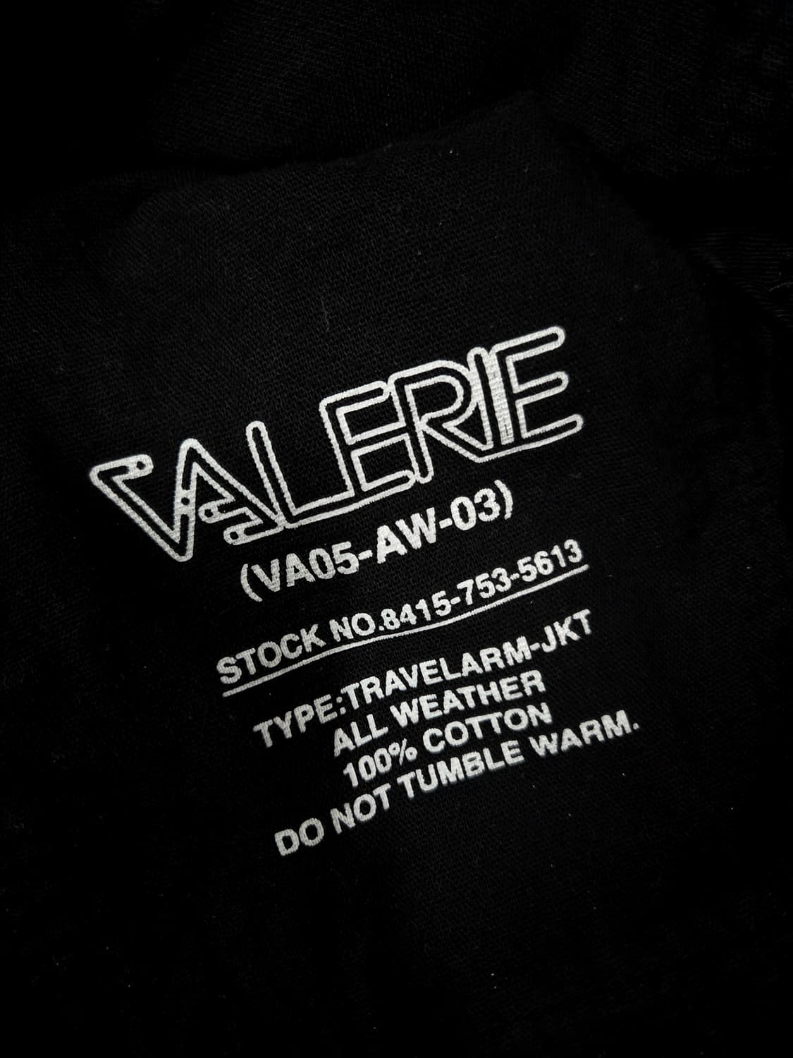 VALERIE JAPAN 블랙 커팅 디테일 필드 재킷 상품이미지8