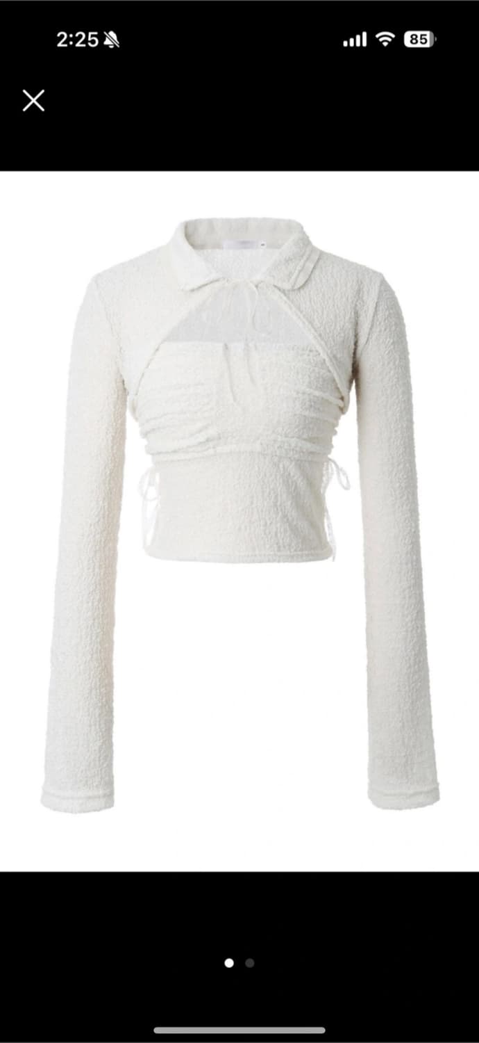 쓰리타임즈 디어블라우스 아이보리 m 새상품 상품이미지1