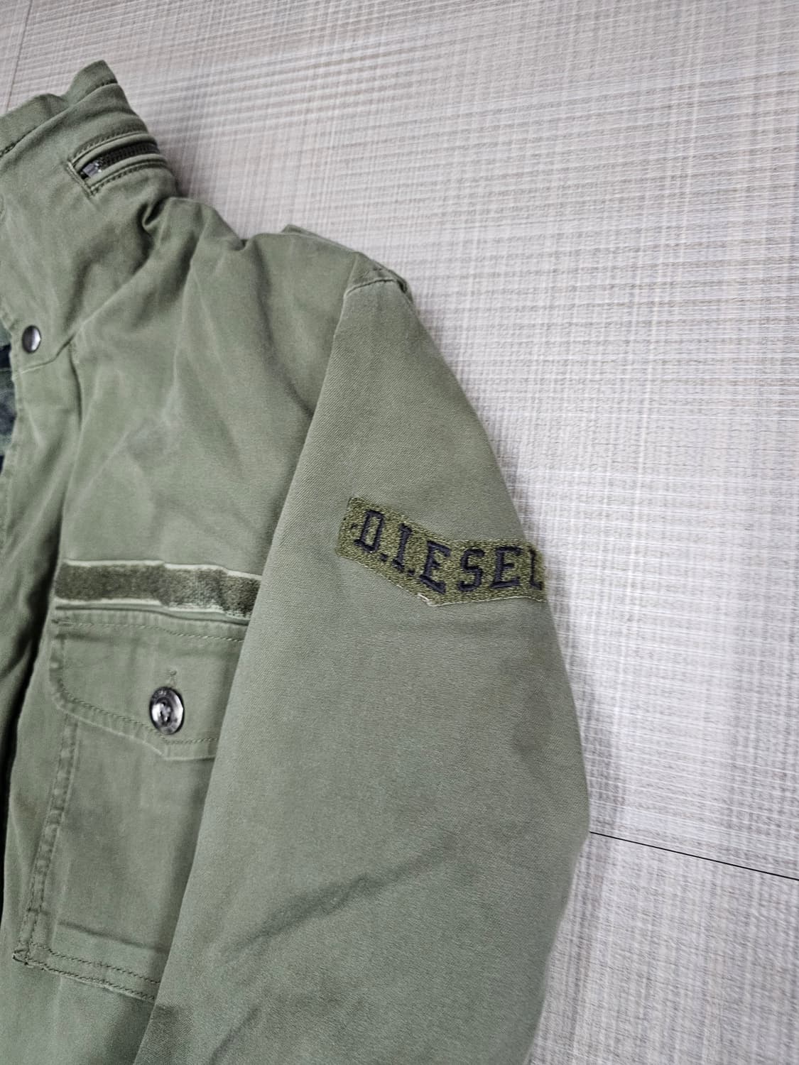 디젤 카키 야상 자켓 정품 상품이미지4