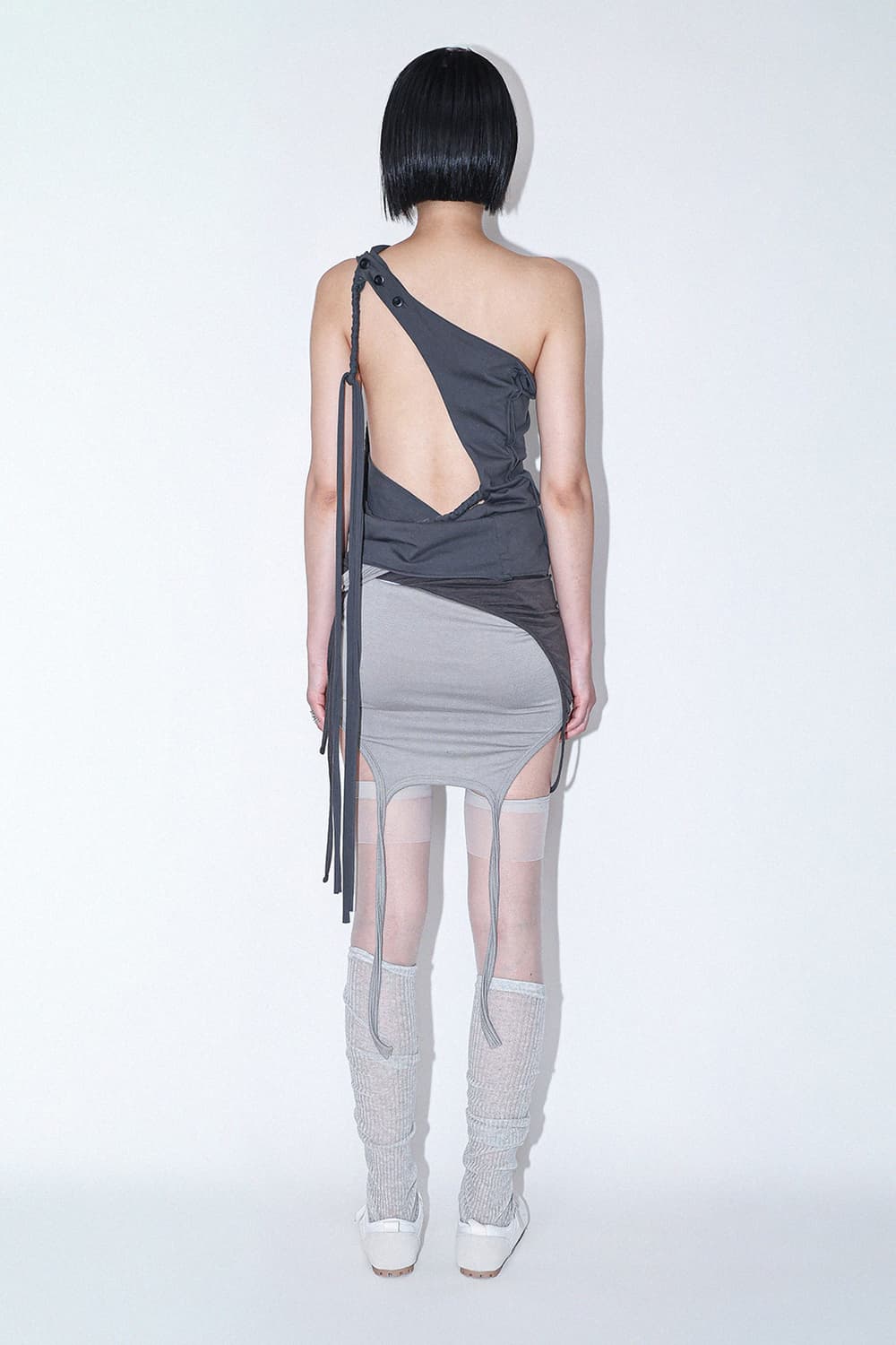 jaeshin 드레이프 홀터넥 나시 카울넥 상품이미지7