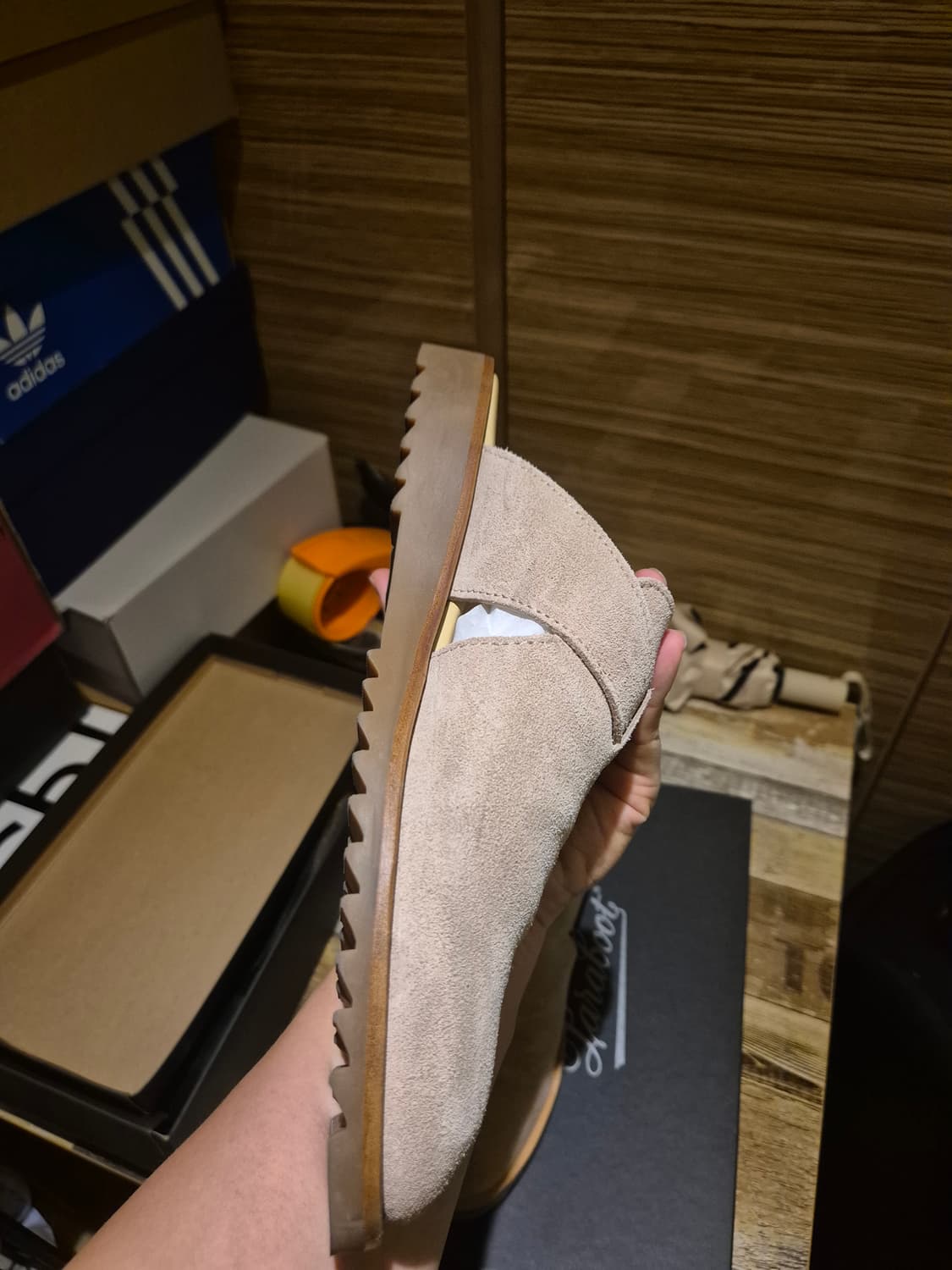 파라부트 스웨이드 뮬 슬리퍼 아테네 42(270) 상품이미지3