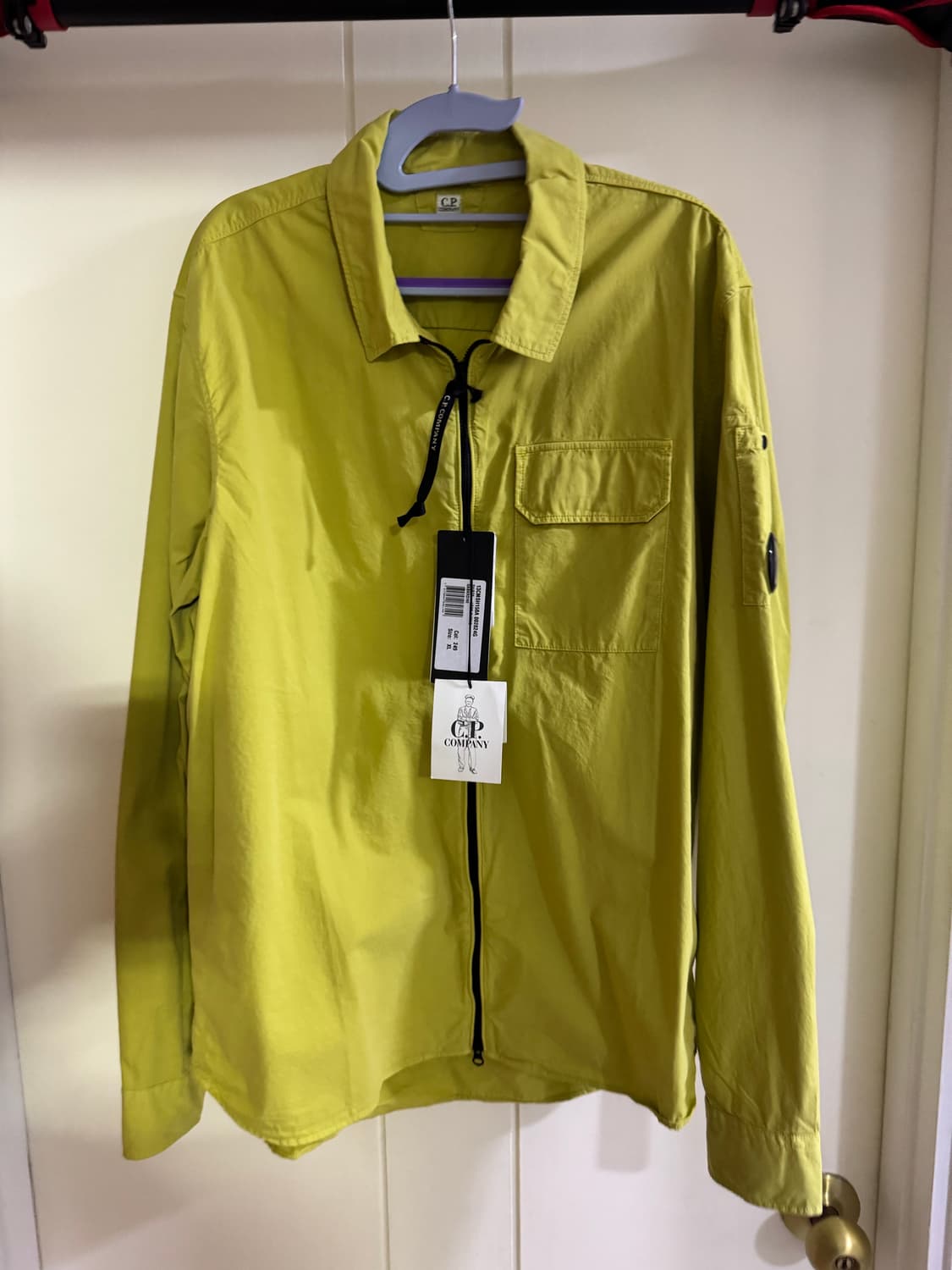 새상품) C.P. 컴퍼니 개버딘 지퍼 셔츠 XL 상품이미지1