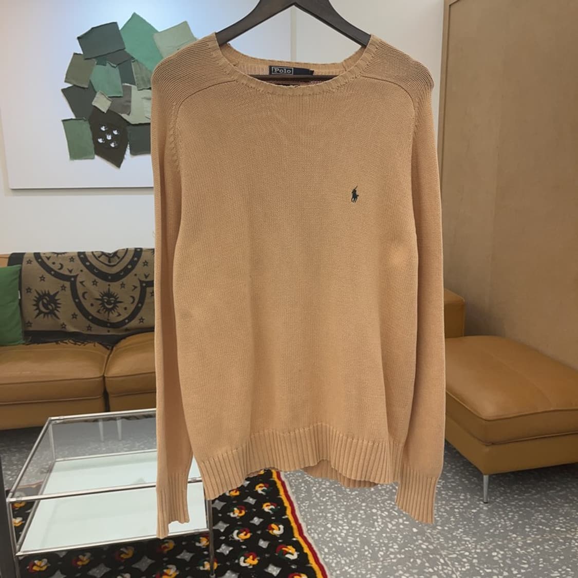 폴로 랄프로렌 빈티지 컨트리 오렌지베이지 니트 100 C07527 상품이미지3