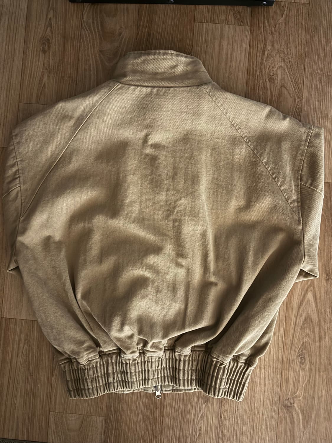 노이즈 워시드 코튼 헤링턴 점퍼 자켓 상품이미지4