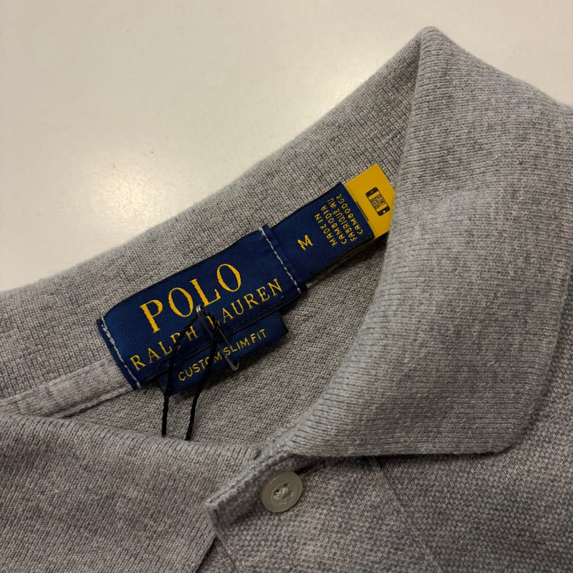 [M] 폴로 랄프로렌 신형 큐알 아이코닉 그레이 반팔 카라티셔츠 D556 상품이미지4