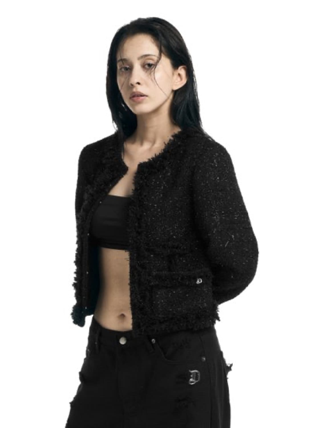 오도어 트위드 자켓  상품이미지3