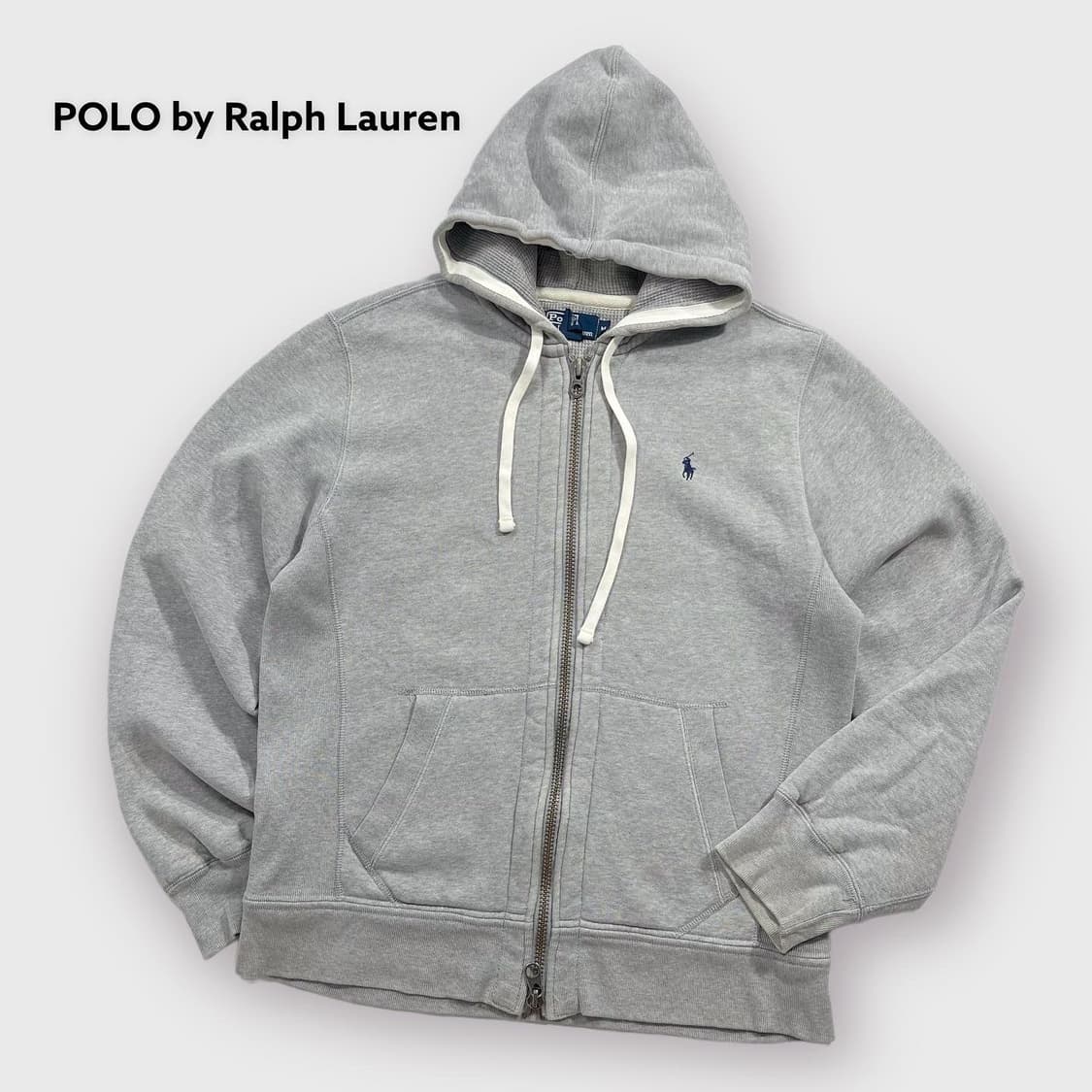 폴로 랄프로렌 오버핏 미니멀 써멀 투웨이 후드집업 상품이미지1