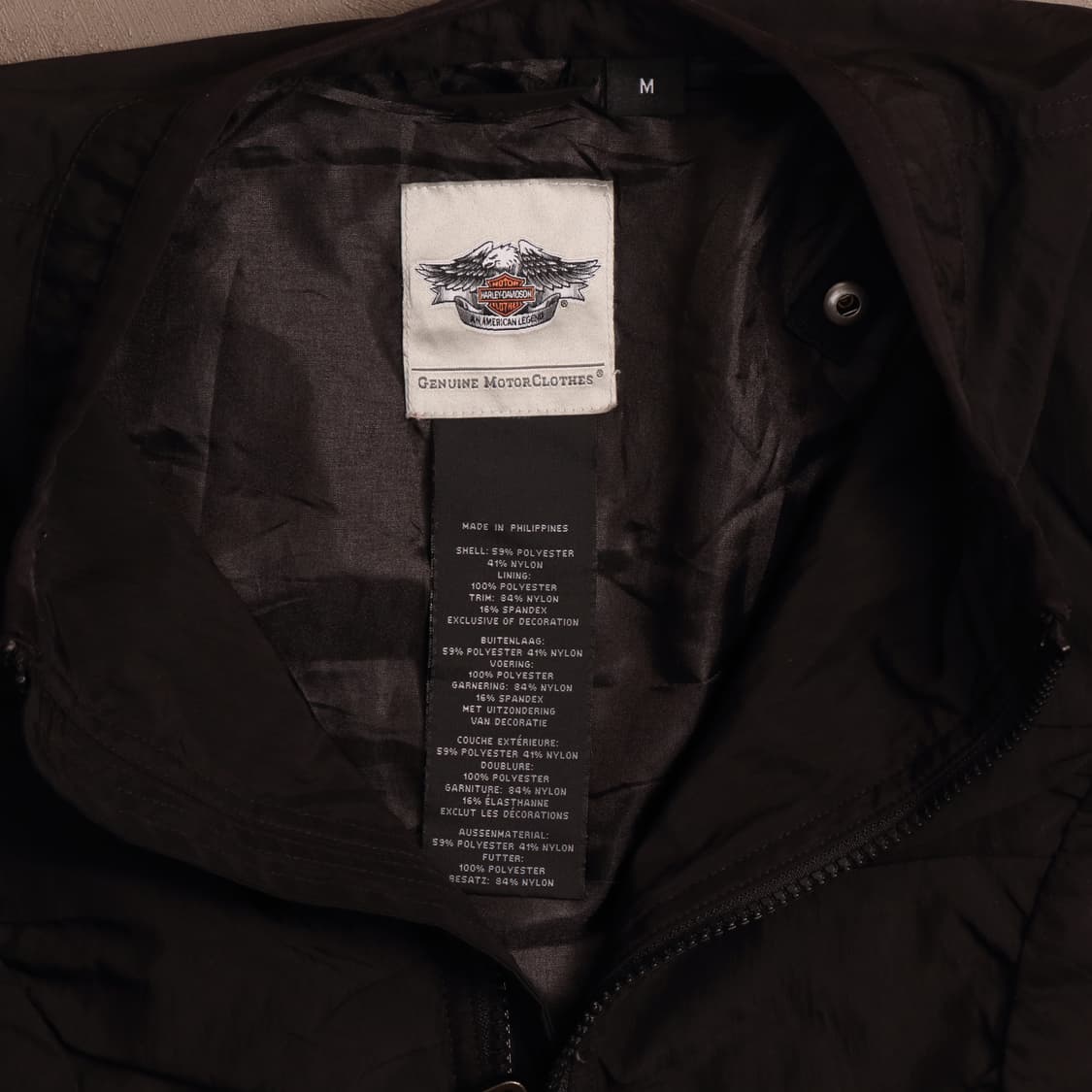 할리데이비슨 나일론 셔링 집업자켓 A1381 상품이미지3